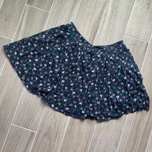 Lauren Conrad Palm Tree Print Flirty Skirt